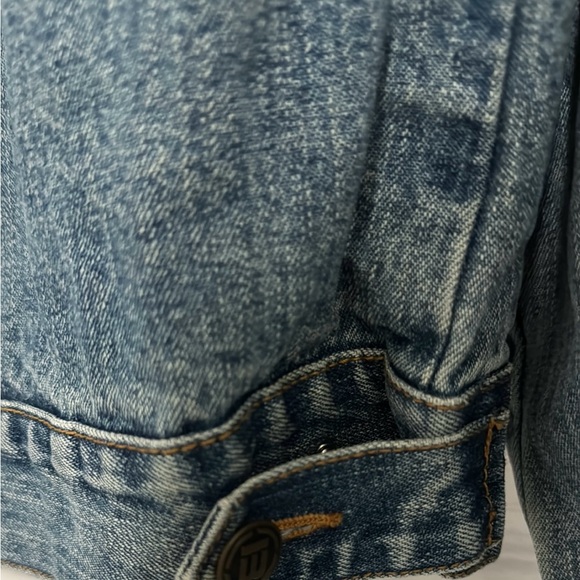 Vintage B.U.M Jean Jacket Men's Size Medium Light Denim Wash 90s - Picture 7 of 8